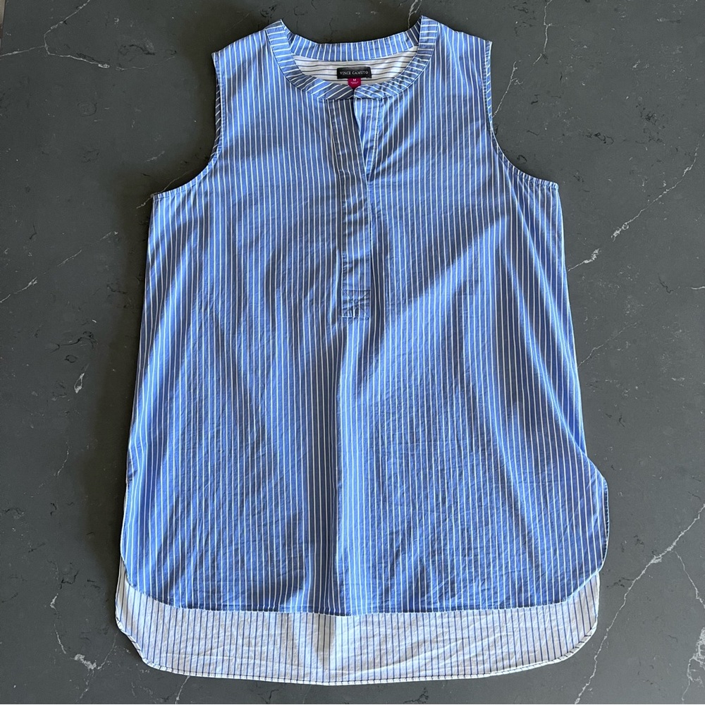 Vince Camuto Two Tone Striped Tunic